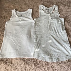 2 Girls Tank Tops